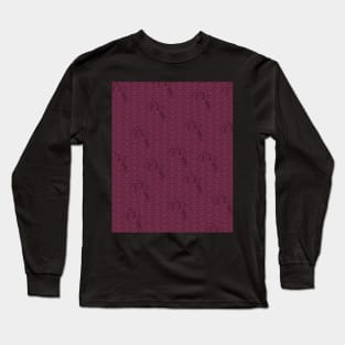 JK Waves: Merlot Long Sleeve T-Shirt